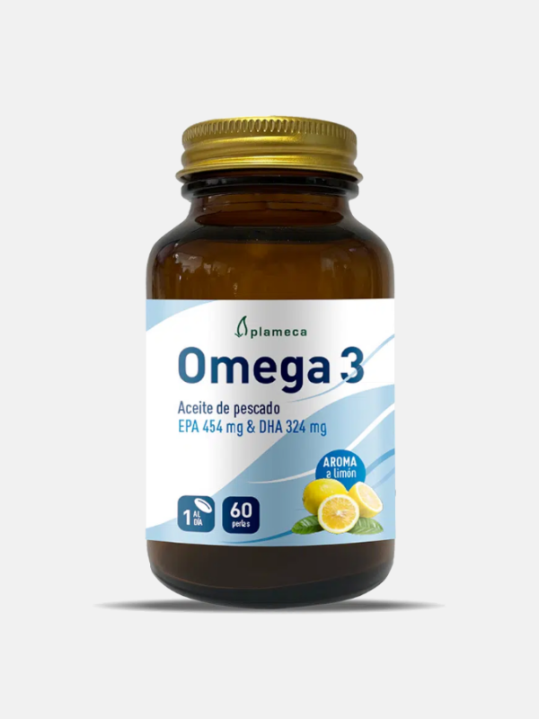 Ómega 3 Epa 454mg / DHA 324mg sabor Limão - 60 cápsulas - Plameca