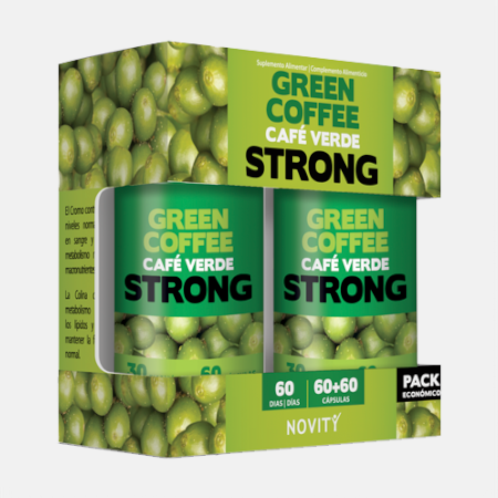 Café Verde Strong pack económico – 60+60 cápsulas – Novity