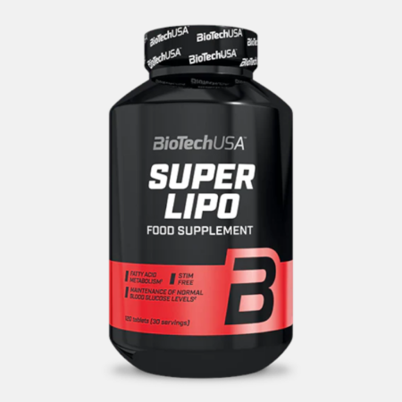 Super Lipo – 120 comprimidos – BioTech USA