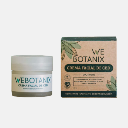 Creme facial de CBD BIO – 50ml – WeBotanix