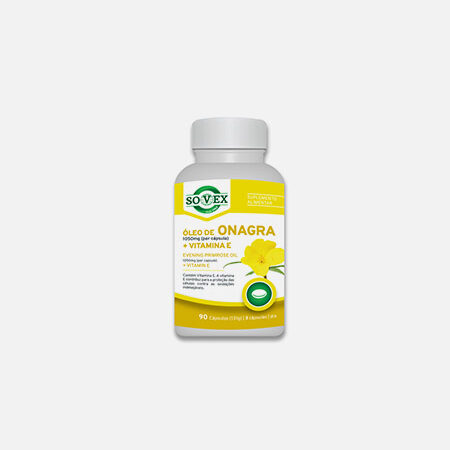 Óleo de Onagra 1050mg + Vitamina E – 90 cápsulas – Sovex
