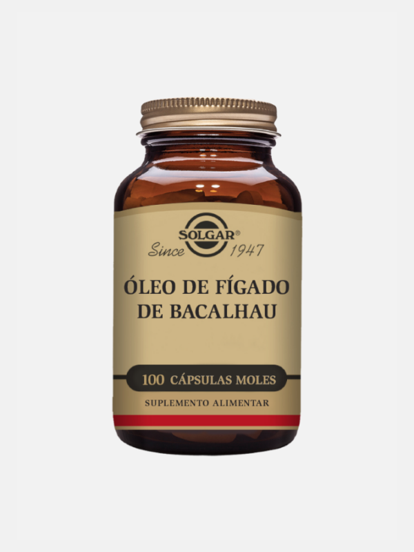 Óleo de Fígado de Bacalhau - 100 cápsulas - Solgar