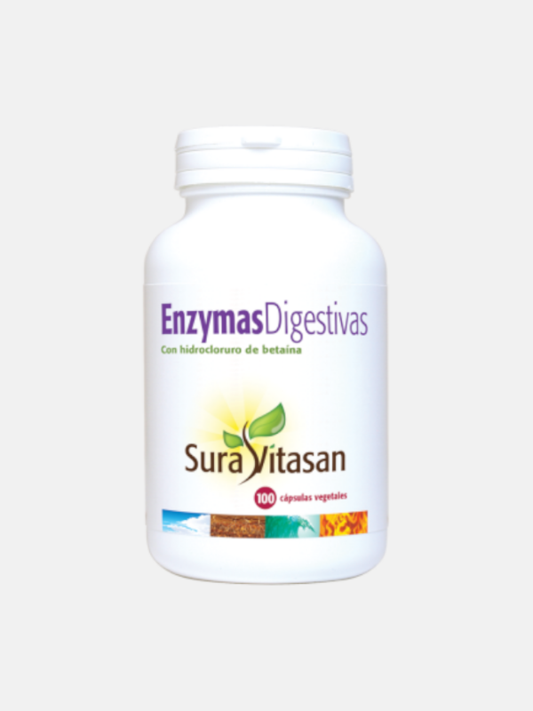 Enzymas digestivas - 100 cápsulas - Sura Vitasan