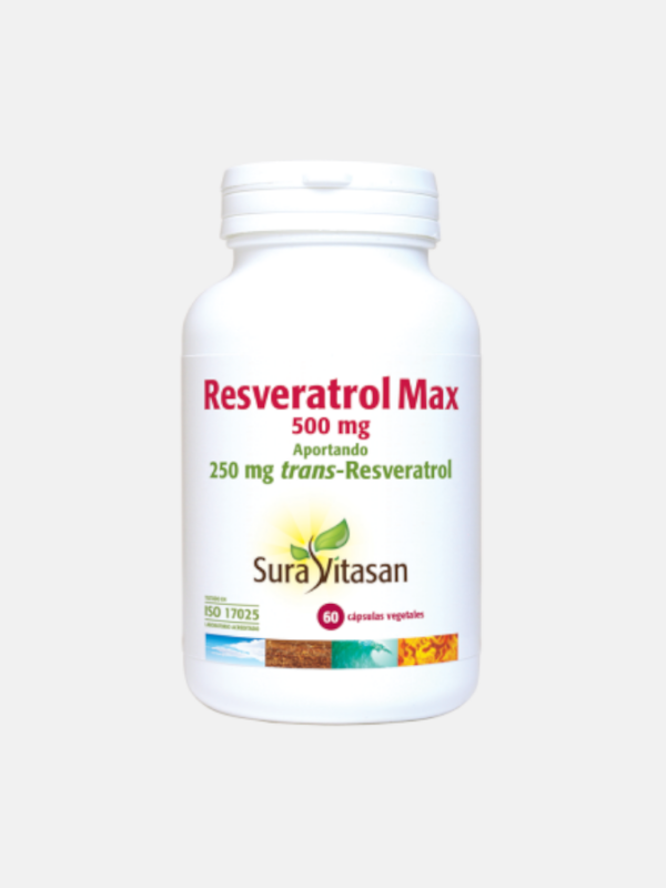Resveratrol Max - 60 cápsulas - Sura Vitasan