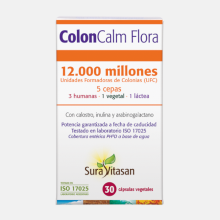 Colon Calm Flora – 30 cápsulas – Sura Vitasan