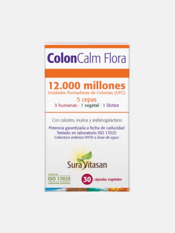 Colon Calm Flora - 30 cápsulas - Sura Vitasan