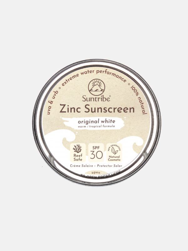 Zinc Sunscreen Face & Sport Original White SPF 30 - 45g - Suntribe