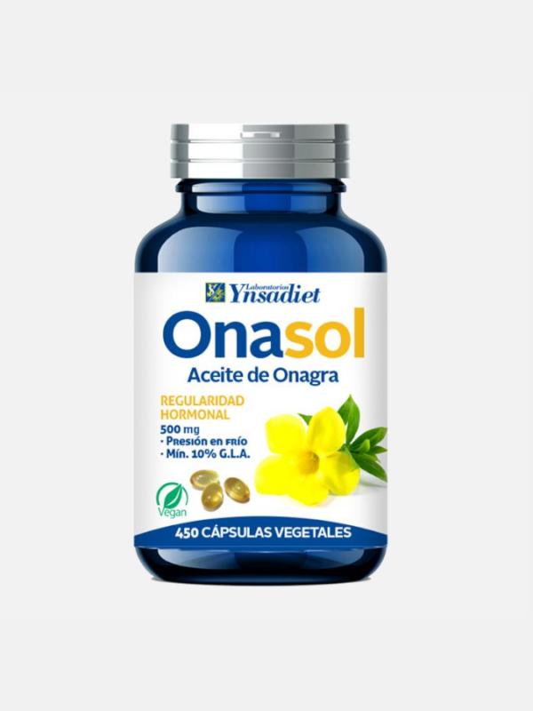 Onasol Óleo de Onagra - 450 cápsulas - Ynsadiet