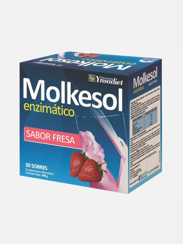 Molkesol enzimático Morango - 30 saquetas - Ynsadiet