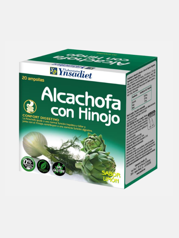 Alcachofra com Funcho - 20 ampolas - Ynsadiet