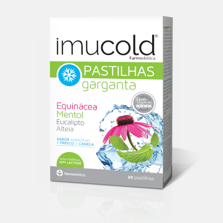 Imucold Pastilhas Garganta – 20 pastilhas – Farmodiética