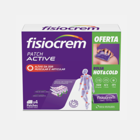 Fisiocrem Patch Promo com oferta Bolsa HOT&COLD – 4 patches
