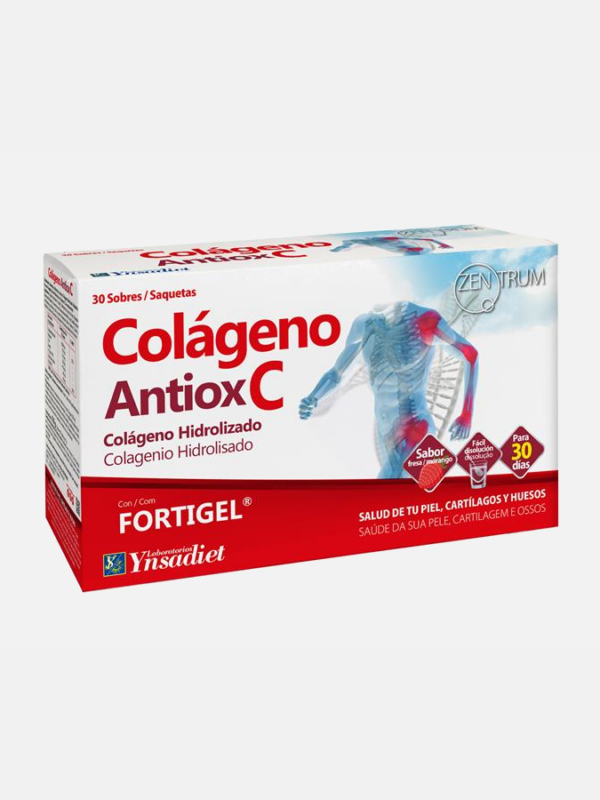 Colagénio Antiox C com Fortigel - 30 saquetas - Zentrum