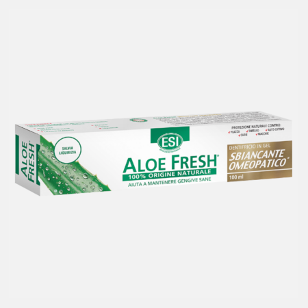Gel Dentífrico Aloe Fresh pasta branqueadora homeopática – 100ml – ESI