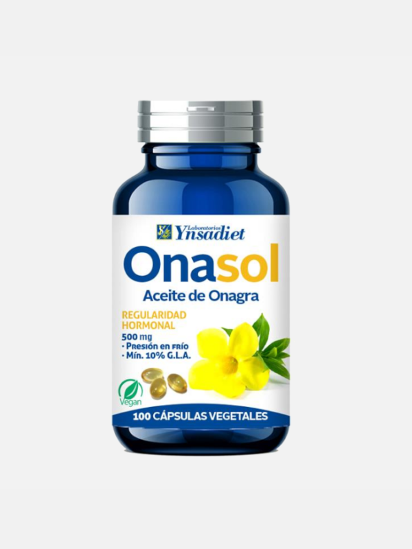 Onasol Óleo de Onagra - 100 cápsulas - Ynsadiet