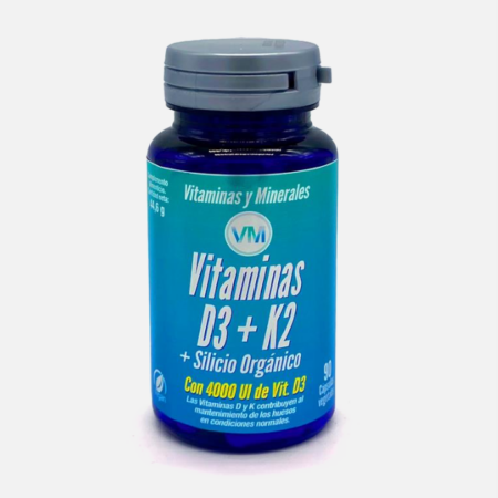 VM Vitaminas D3 + K2 + Silício Orgânico – 90 comprimidos – Ynsadiet