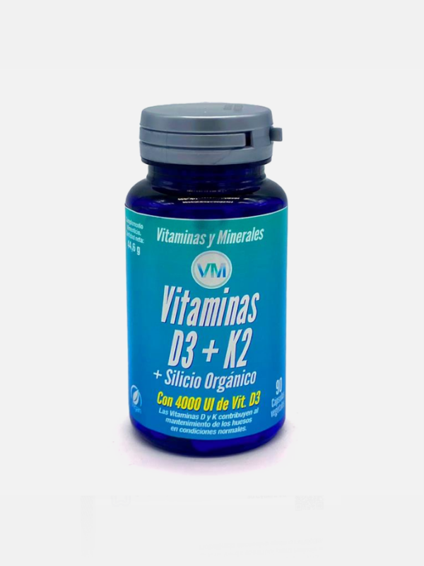 VM Vitaminas D3 + K2 + Silício Orgânico - 90 comprimidos - Ynsadiet