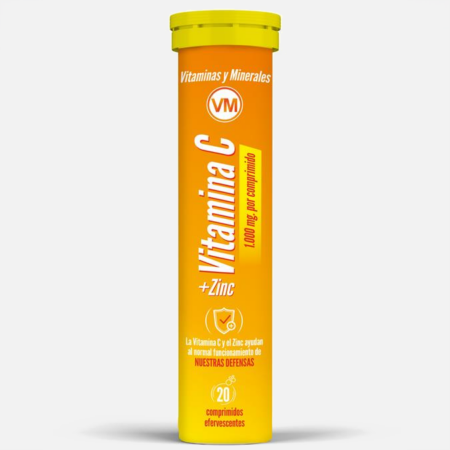 VM Vitamina C + Zinco – 20 comprimidos efervescentes – Ynsadiet
