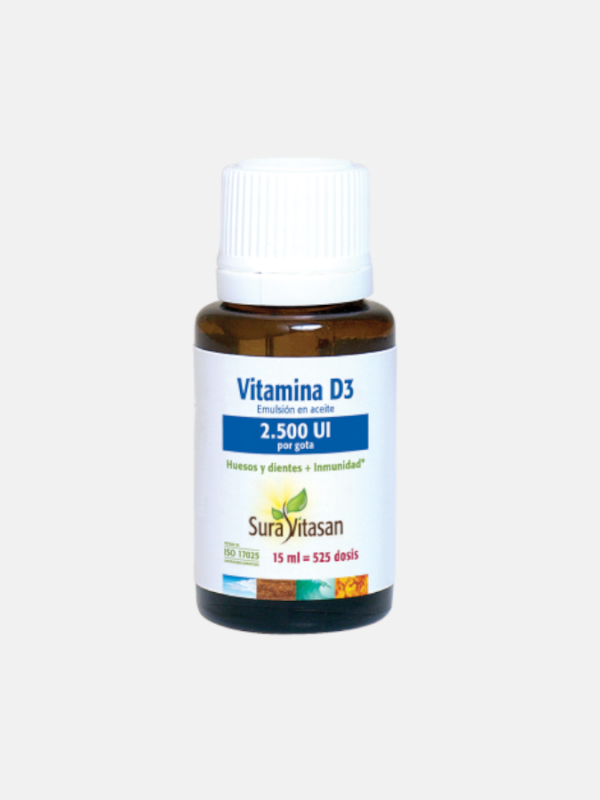 Vitamina D3 2500 UI - 15ml - Sura Vitasan