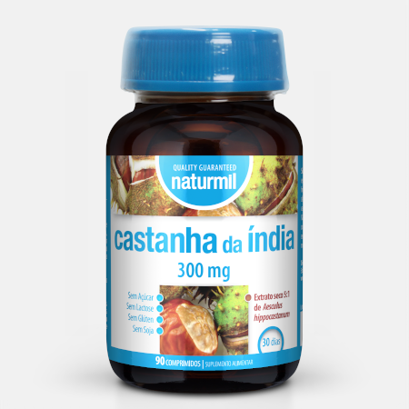 Castanha da Índia 300 mg – 90 comprimidos – Naturmil