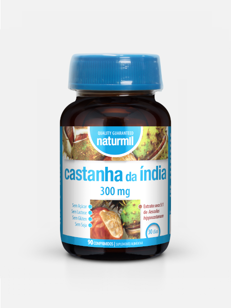 Castanha da Índia 300 mg - 90 comprimidos - Naturmil