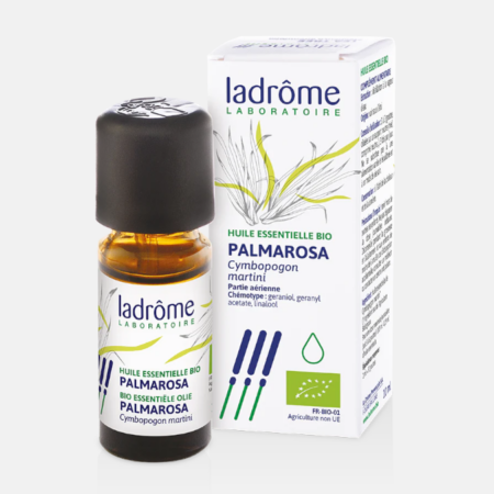 OE Palmarosa Cymbopogon martinni Bio – 10ml – Ladrôme