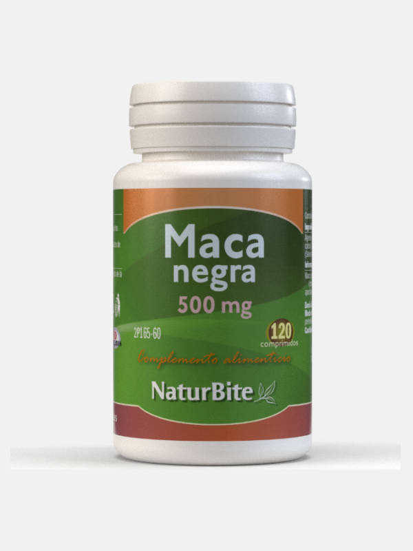 Maca Negra 500mg - 120 comprimidos - NaturBite
