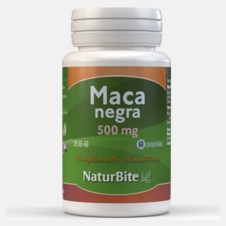 Maca Negra 500mg – 60 comprimidos – NaturBite