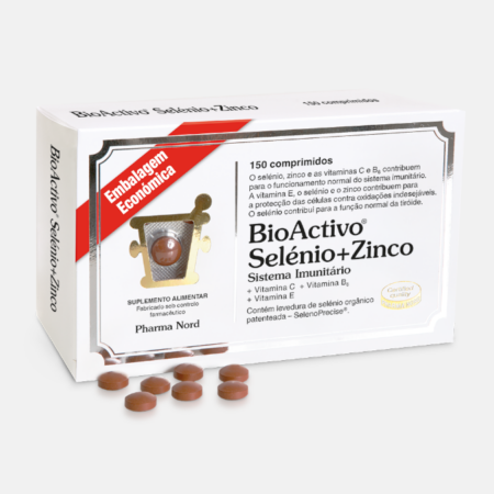BioActivo Selénio+Zinco – 150 comprimidos – Pharma Nord