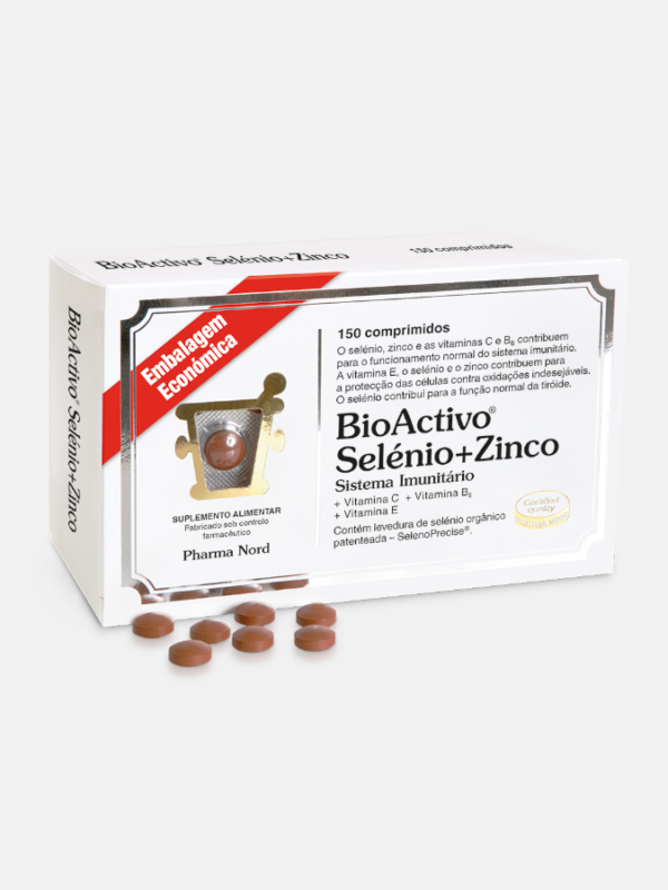 BioActivo Selénio+Zinco - 150 comprimidos - Pharma Nord