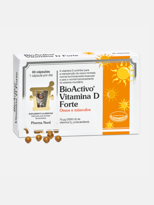 BioActivo Vitamina D Forte - 80 cápsulas - Pharma Nord