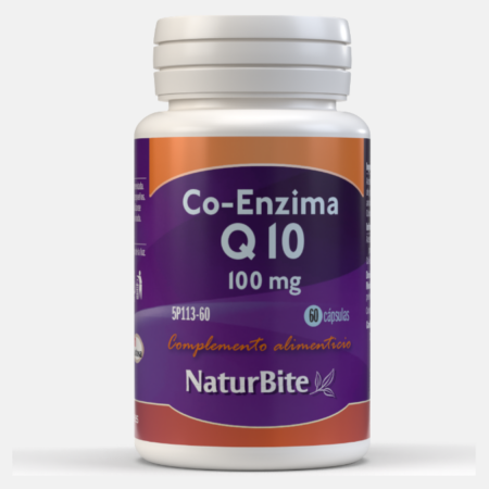 Co-Enzima Q10 100mg – 60 cápsulas – NaturBite