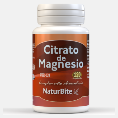 Citrato de Magnésio – 120 comprimidos – NaturBite