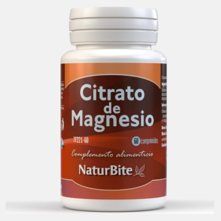 Citrato de Magnésio – 60 comprimidos – NaturBite