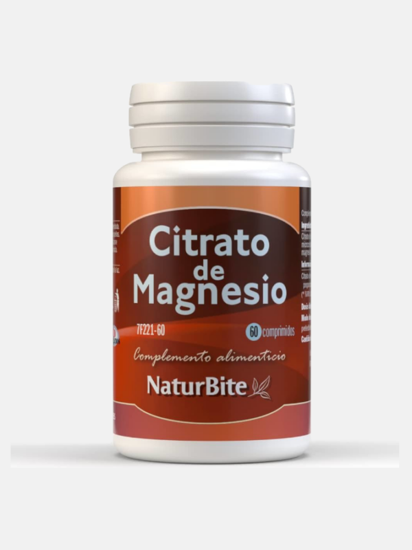 Citrato de Magnésio - 60 comprimidos - NaturBite