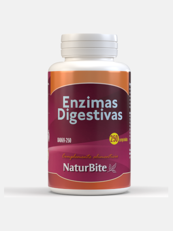 Enzimas Digestivas - 250 comprimidos - NaturBite
