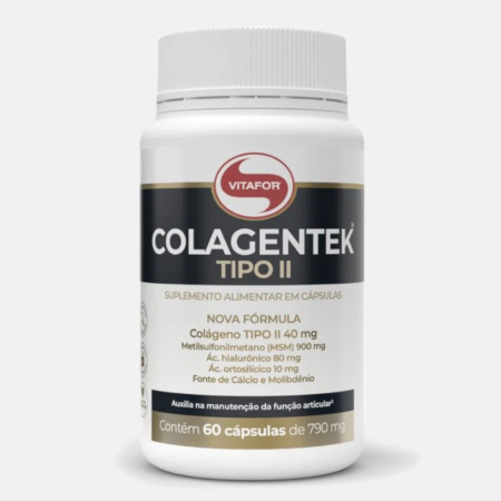 COLAGENTEK Tipo II – 60 cápsulas – Vitafor