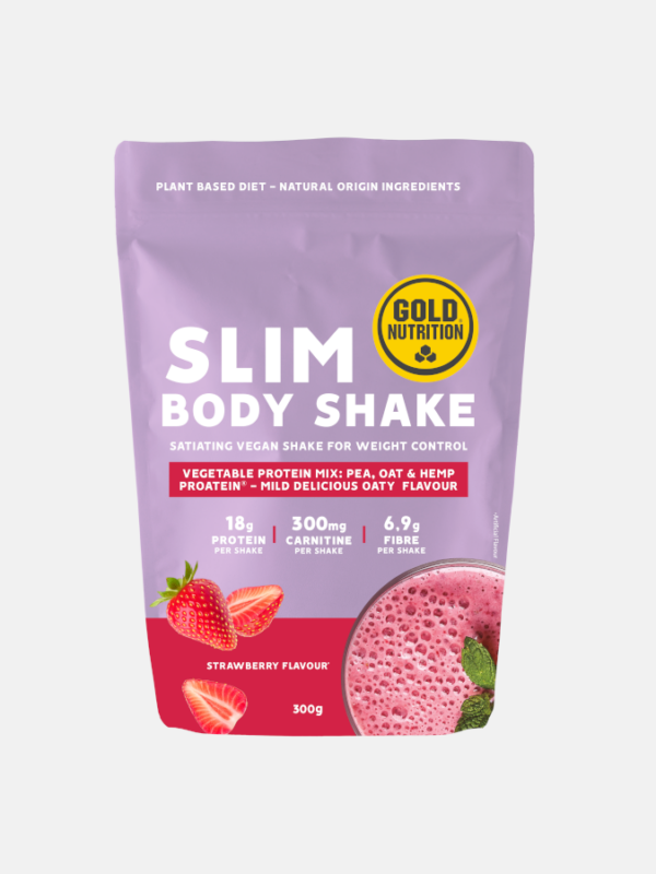 Slim Body Shake Morango - 300g - Gold Nutrition