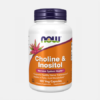 Choline & Inositol 500 mg - 100 veg cápsulas - Now