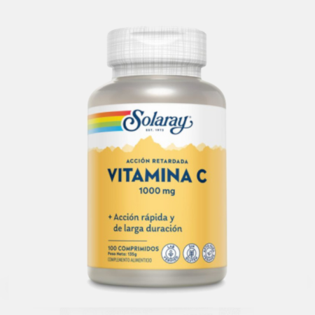 Vitamina C 1000 mg – 100 comprimidos – Solaray