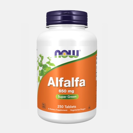 Alfalfa 650mg – 250 comprimidos – Now