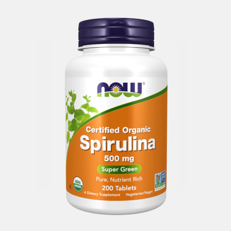 Spirulina 500 mg – 200 comprimidos – Now