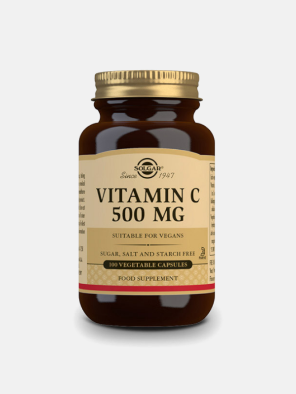 Vitamina C 500mg - 100 cápsulas - Solgar