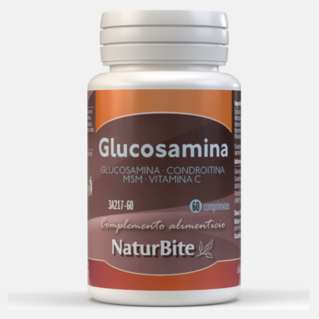 Glucosamina Condroitina MSM Vit C – 60 comprimidos – NaturBite