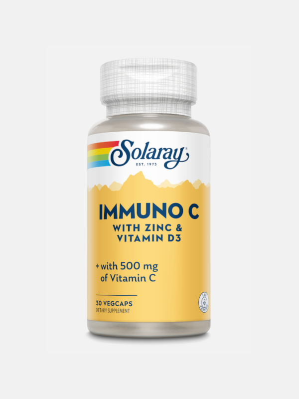 Immuno C (+ Zn + D3) - 30 Vegcaps - Solaray