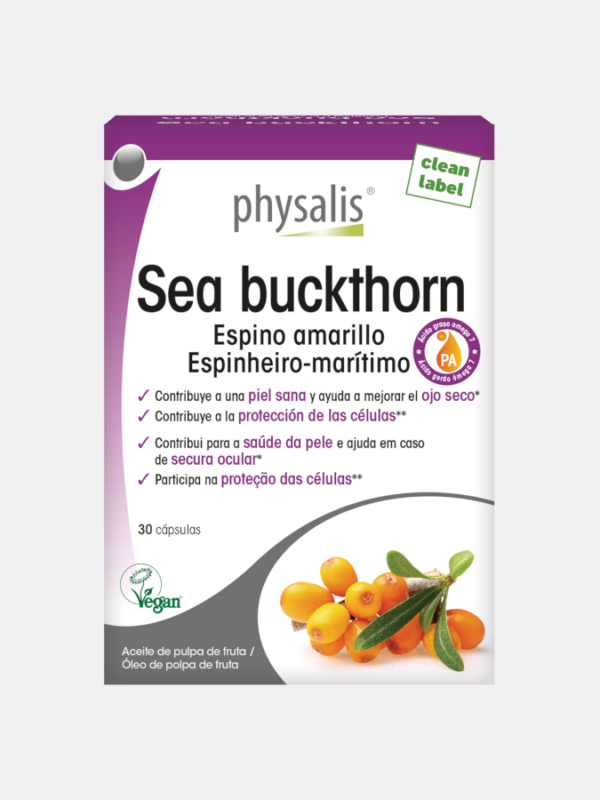 Sea Buckthorn Espinheiro-maritimo - 30 cápsulas - Physalis
