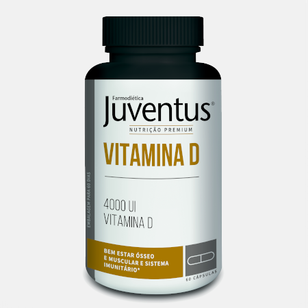 Juventus Premium Vitamina D 4000 UI – 60 cápsulas – Farmodiética