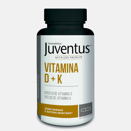Juventus Premium Vitamina D + K – 60 cápsulas – Farmodiética