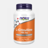 L-Citrulline 750 mg - 90 cápsulas - Now