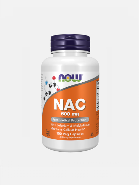NAC 600mg - 100 cápsulas - Now